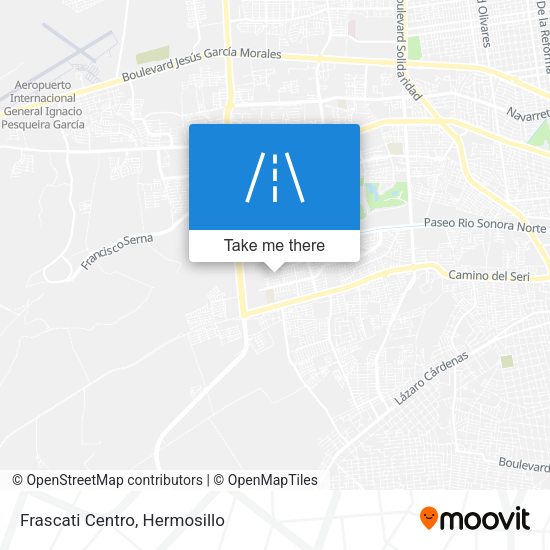 Frascati Centro map