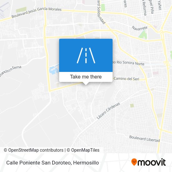 Calle Poniente San Doroteo map