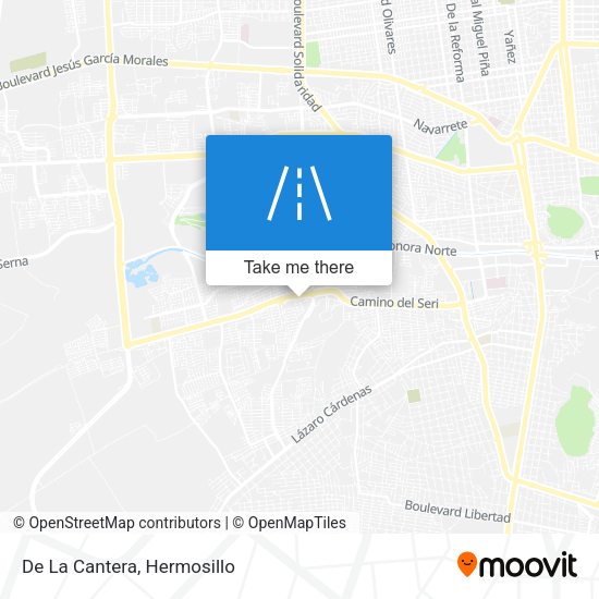 Mapa de De La Cantera