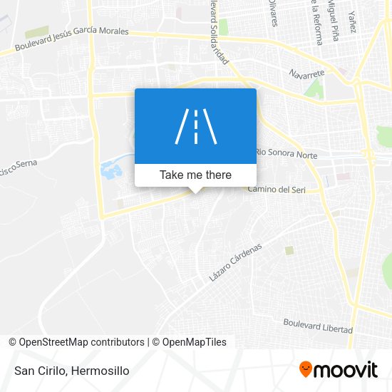 Mapa de San Cirilo