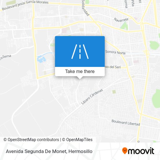 Avenida Segunda De Monet map