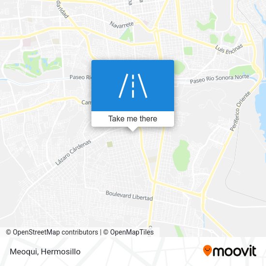 Mapa de Meoqui