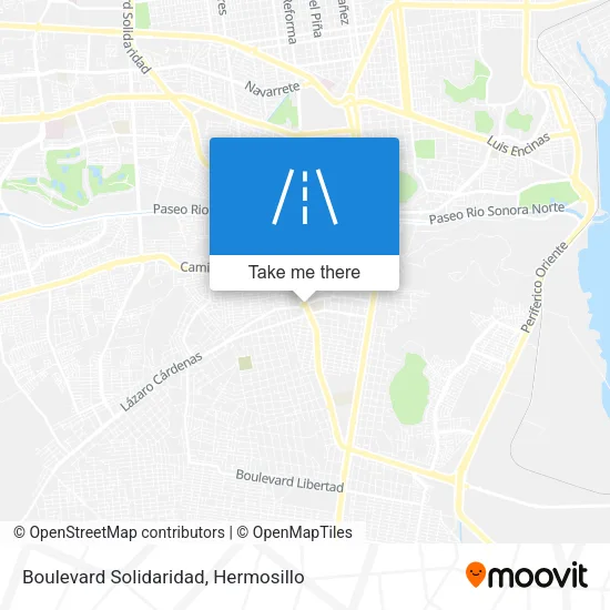 Boulevard Solidaridad map