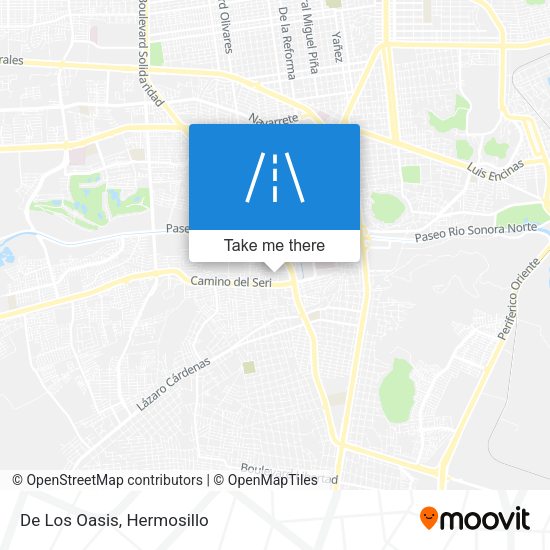 Mapa de De Los Oasis