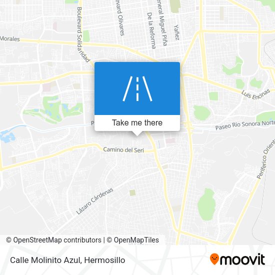 Mapa de Calle Molinito Azul
