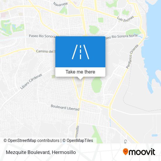 Mezquite Boulevard map