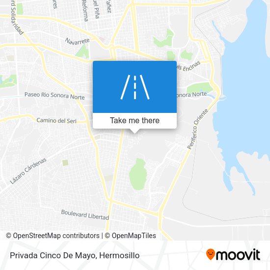 Mapa de Privada Cinco De Mayo