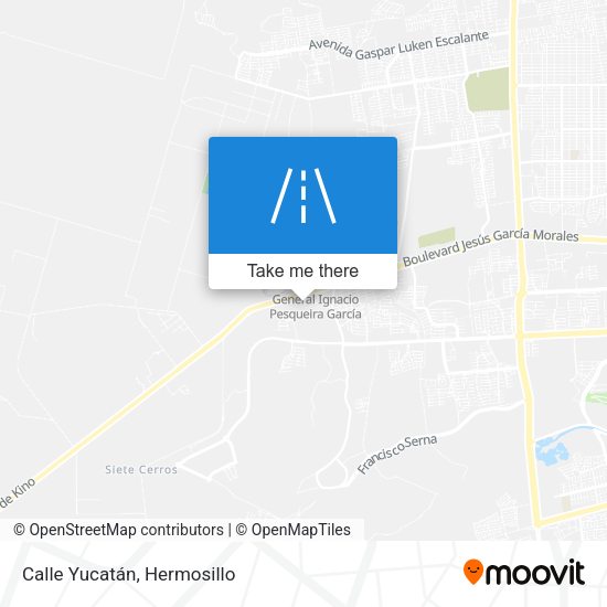 Calle Yucatán map