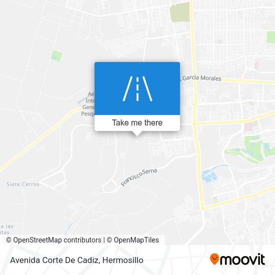 Avenida Corte De Cadiz map