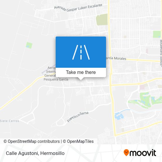 Mapa de Calle Agustoni
