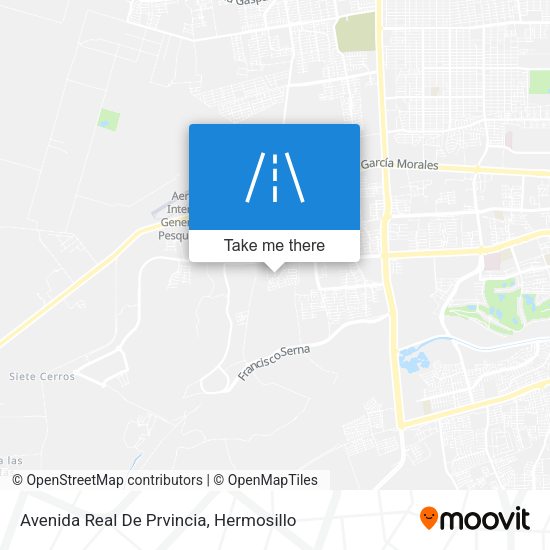 Avenida Real De Prvincia map