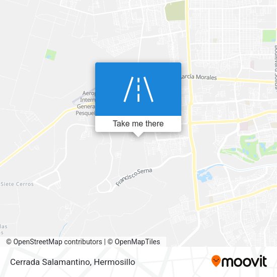 Cerrada Salamantino map