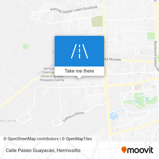 Calle Paseo Guayacán map