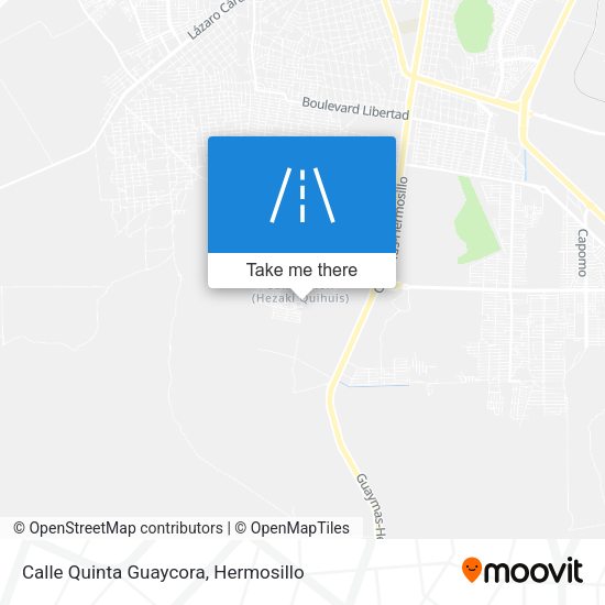 Mapa de Calle Quinta Guaycora