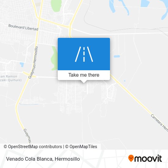 Venado Cola Blanca map