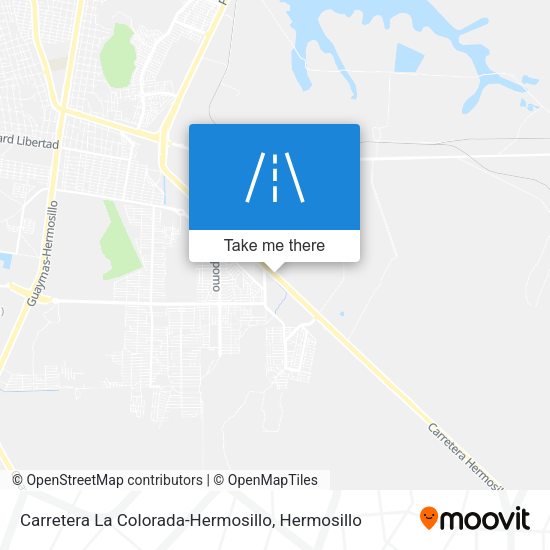 Carretera La Colorada-Hermosillo map