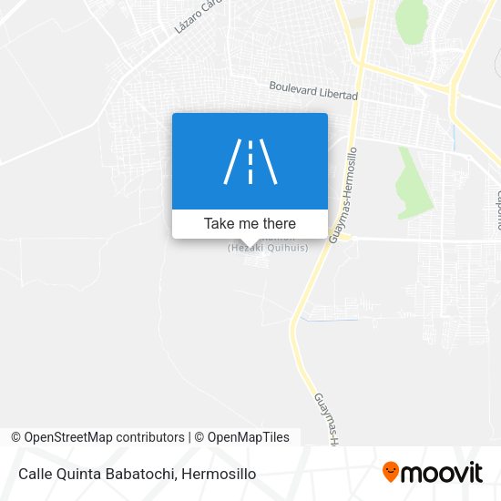 Calle Quinta Babatochi map