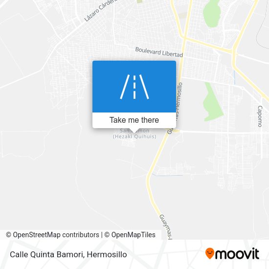 Calle Quinta Bamori map