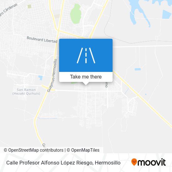 Mapa de Calle Profesor Alfonso López Riesgo