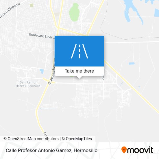 Mapa de Calle Profesor Antonio Gámez