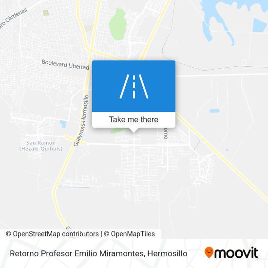 Retorno Profesor Emilio Miramontes map