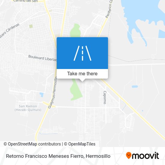 Retorno Francisco Meneses Fierro map
