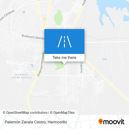 Mapa de Palemón Zavala Castro