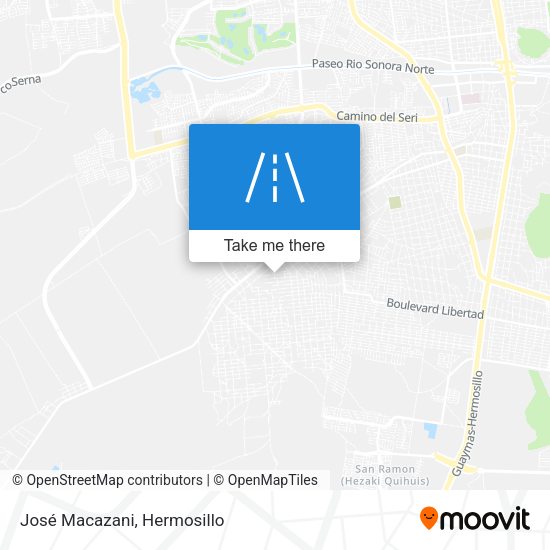 José Macazani map