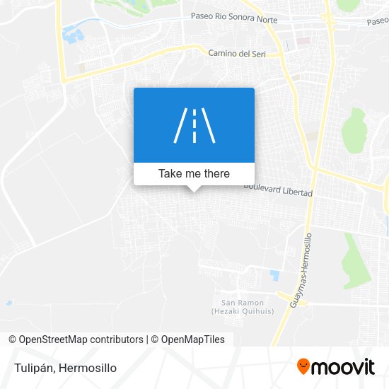 Tulipán map