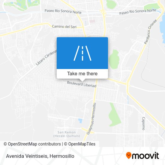 Mapa de Avenida Veintiseis