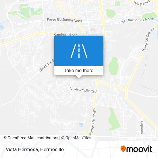 Mapa de Vista Hermosa
