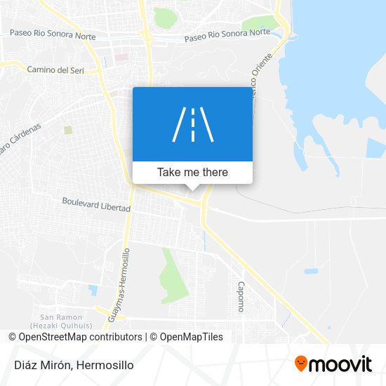 Diáz Mirón map