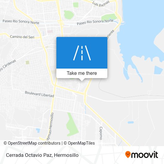 Mapa de Cerrada Octavio Paz