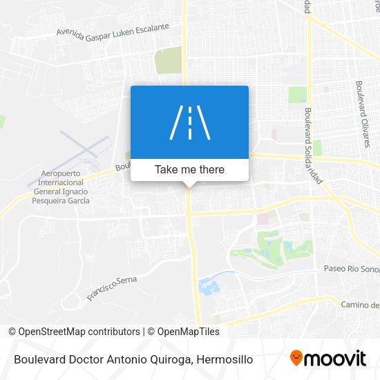 Boulevard Doctor Antonio Quiroga map