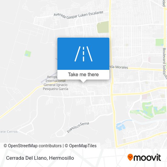Mapa de Cerrada Del Llano