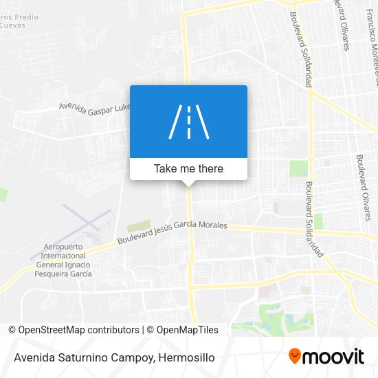 Avenida Saturnino Campoy map