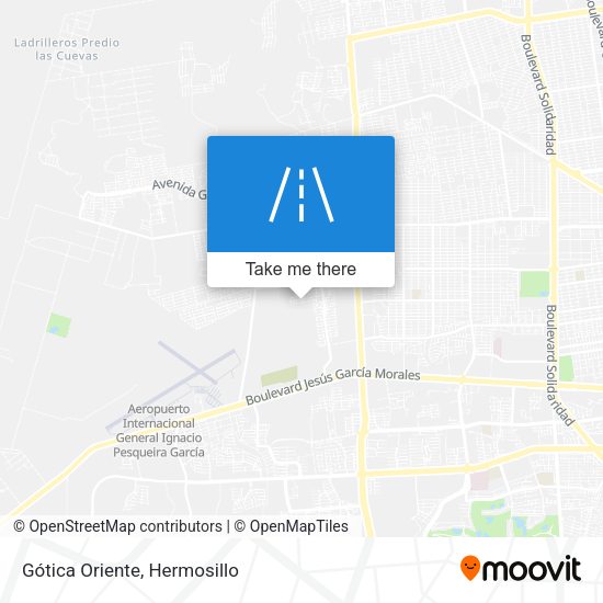 Gótica Oriente map