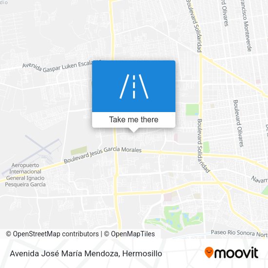 Avenida José María Mendoza map