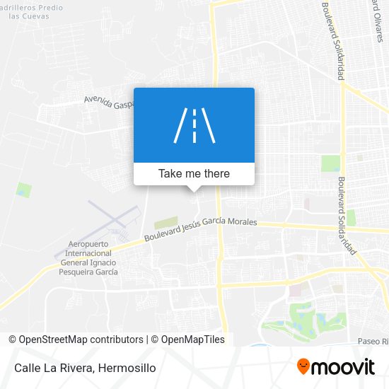 Mapa de Calle La Rivera