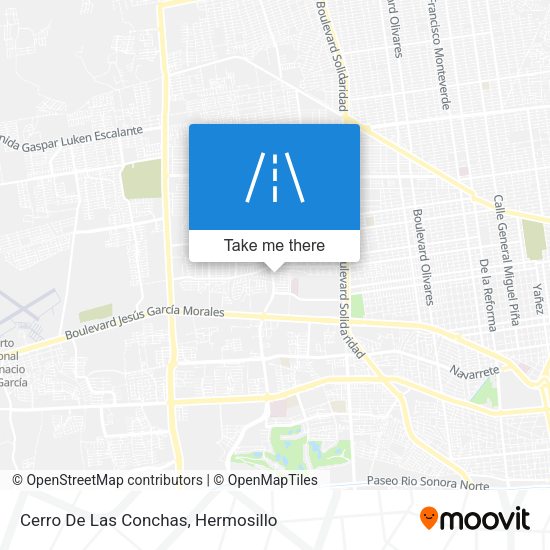 Mapa de Cerro De Las Conchas
