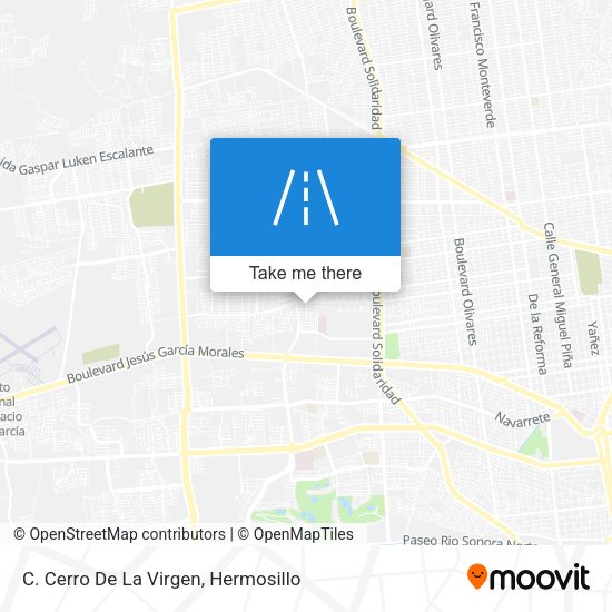 C. Cerro De La Virgen map