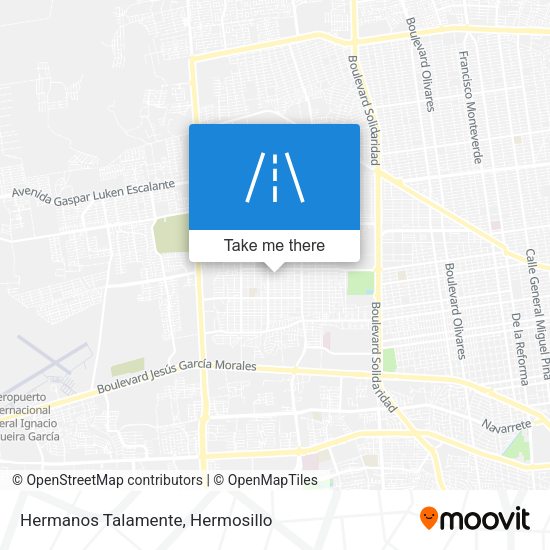 Hermanos Talamente map