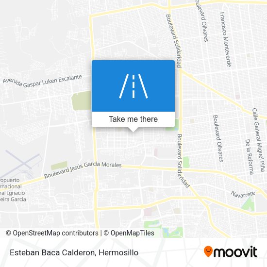 Esteban Baca Calderon map