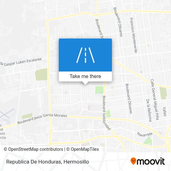 Republica De Honduras map
