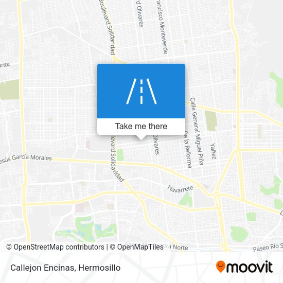 Mapa de Callejon Encinas