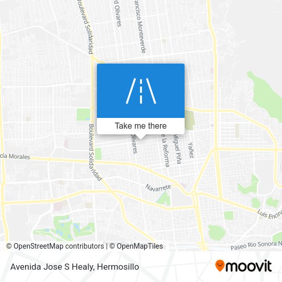 Avenida Jose S Healy map