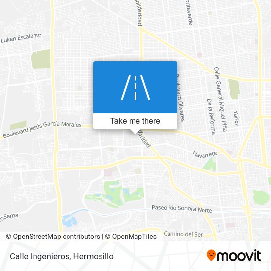 Mapa de Calle Ingenieros