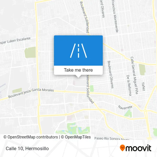 Calle 10 map