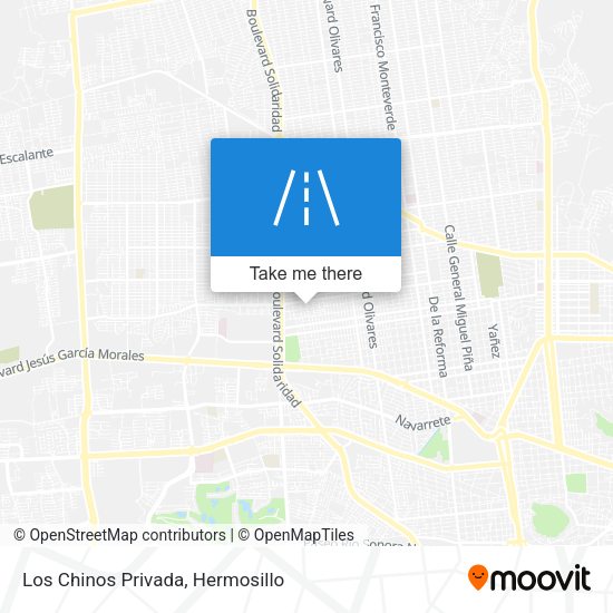 Los Chinos Privada map