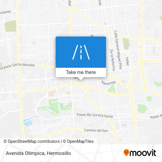 Mapa de Avenida Olimpica